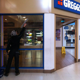 Greggs - retail window cleaning client